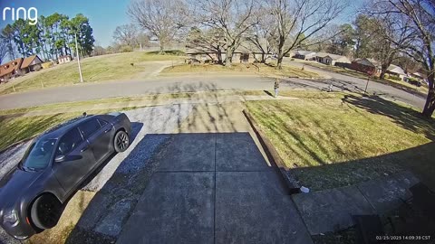 SUV Runs Over Mailbox