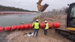 Governor Gregg Abbott, Texas has installed more buoys in the Rio Grande River