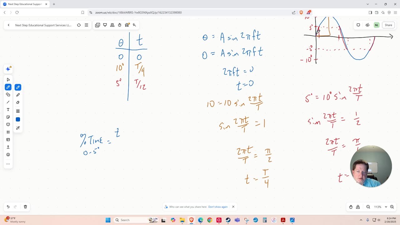 Determining the Ratio of Time that a Pendulum Swings in the Lower Half of Its Amplitude