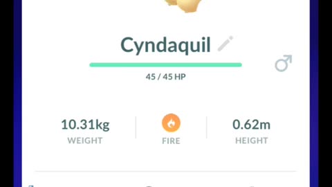 Pokémon GO-Purifying Shadow Cyndaquil