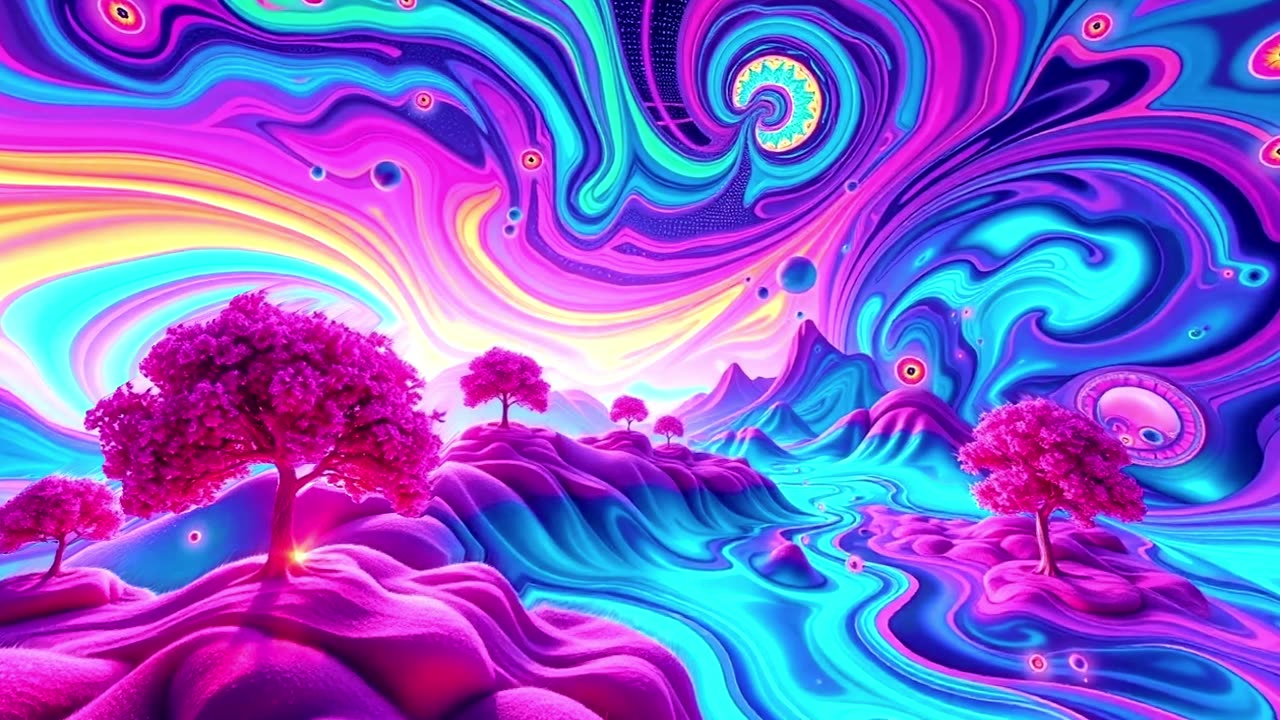 Psychedelic Dreamlike Feel And Vibe #psychedelictrance #hallucination #abstractart #music