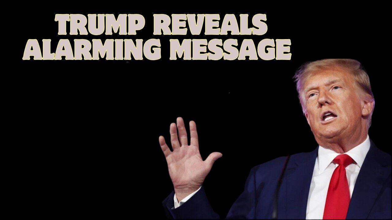 Trump Reveals Alarming Message - Latest Inauguration Intelligence.