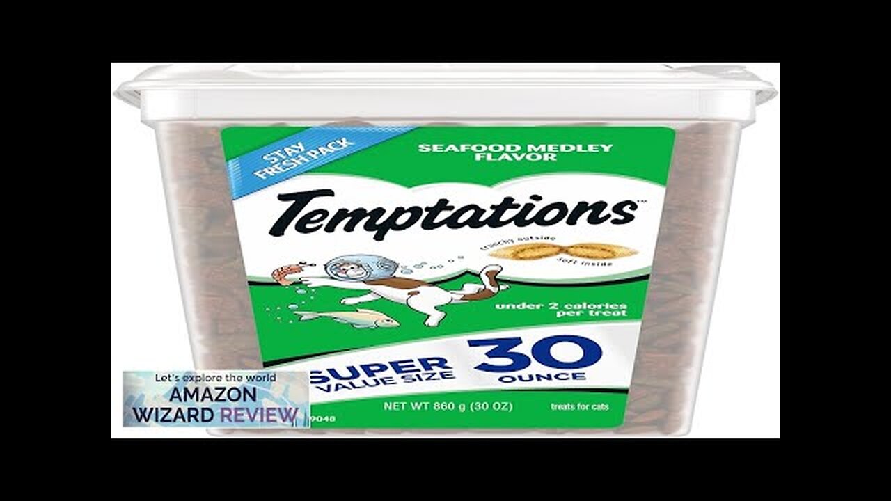 Temptations Classic Crunchy and Soft Cat Treats Seafood Medley Flavor 1.88 Pound Review