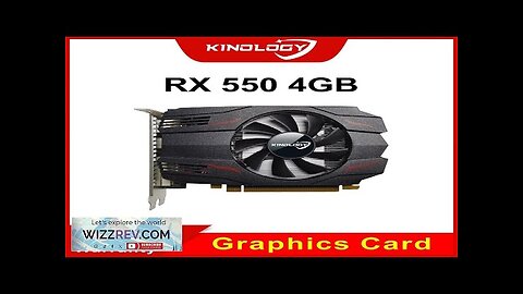 Kinology AMD Radeon RX550 4GB GPU GDDR5 14nm For Desktop PC Games Review