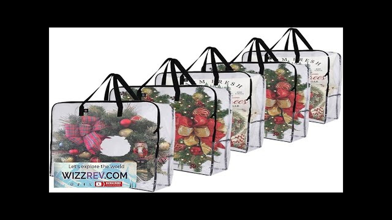 VENO 5 Pack Wreath Storage Bag and Christmas Decoration Garland Container 30 Review