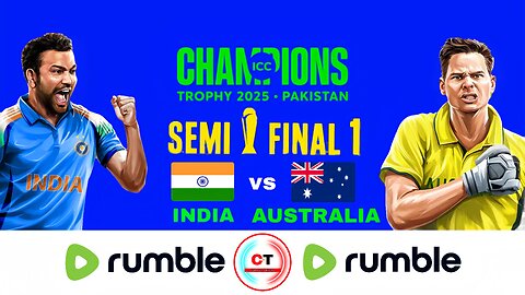 LIVE in Hindi | SEMI FINAL 1 | IND vs AUS | Dubai | ICC Champions Trophy 2025 Pakistan