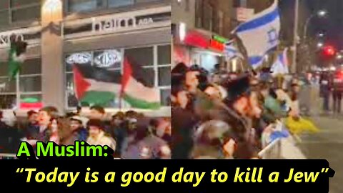 Palestinian Muslims Attacking Jews in Orthodox Jewish Neighborhood in NYC