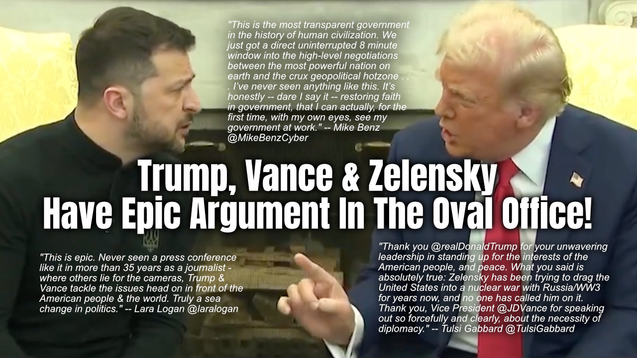 Trump, Vance & Zelensky Have Epic Argument In The Oval Office!