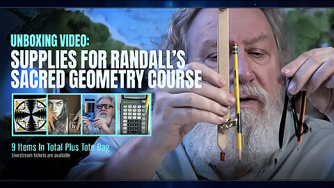 UNBOXING VIDEO: Showing Supplies for the Randall Carlson Sacred Geometry Course Level One!