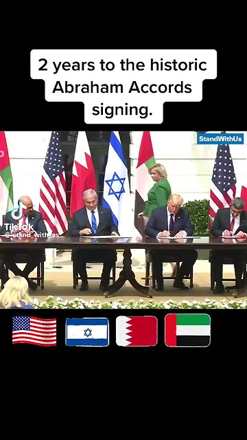 Abraham Accords 2020 signed by Trump