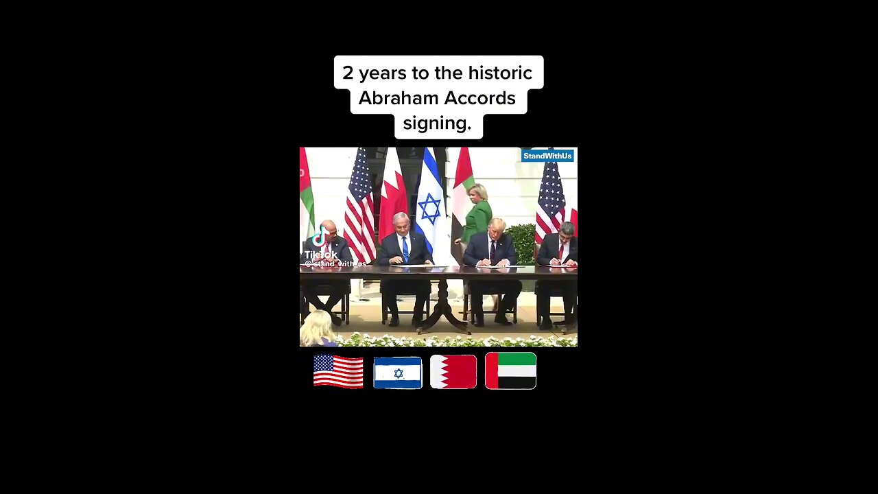 Abraham Accords 2020 signed by Trump