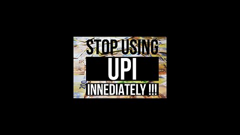 Stop using Bharat Upi payments