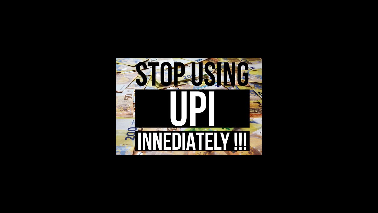 Stop using Bharat Upi payments