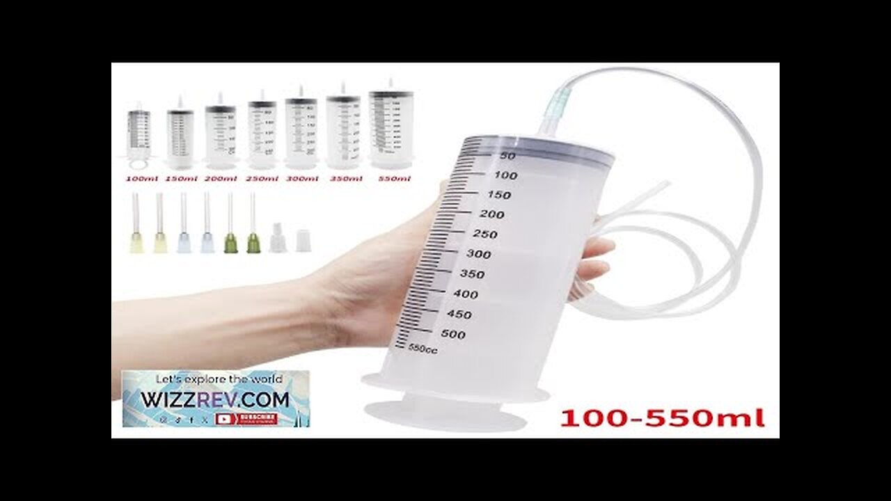 100-550ml Large Syringes With Tube for Liquid Plastic Syringes With Tip Cap Review