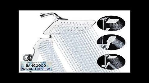 5Pcs/Set Rainfall Shower Head Combo High Pressure Dual Shower Head Handheld Bath Review