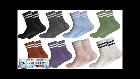 Pilates Socks With Grips For WomenYoga Socks Womens Crew Socks Non Slip Review