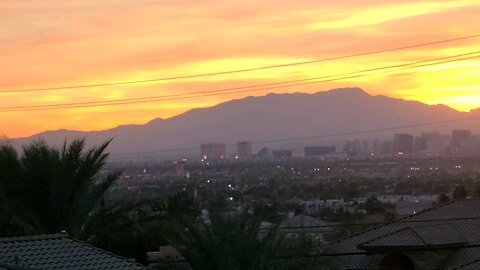 Did you see tonight's Las Vegas sunset? Check this out! 01.24.2025 #follow #lasvegas #travel #avn