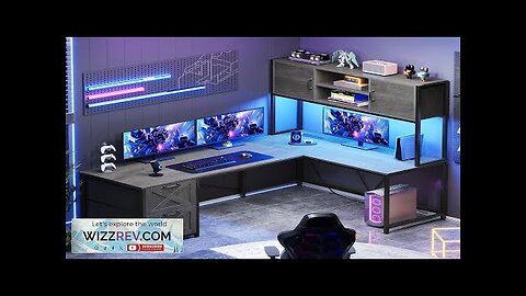 SEDETA L Shaped Gaming Desk Reversible Computer Desk with Fabric Drawers Review