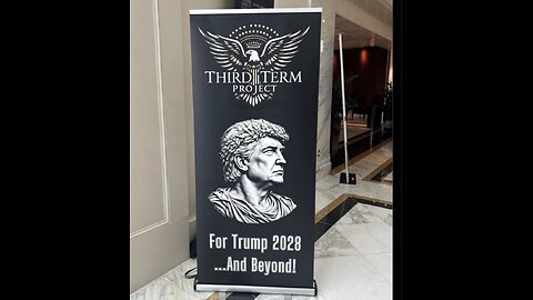 Actual Banner Displayed At CPAC, AntiChrist Beast Trump vs The Whore NWO, Do No Put Your Trust In Man