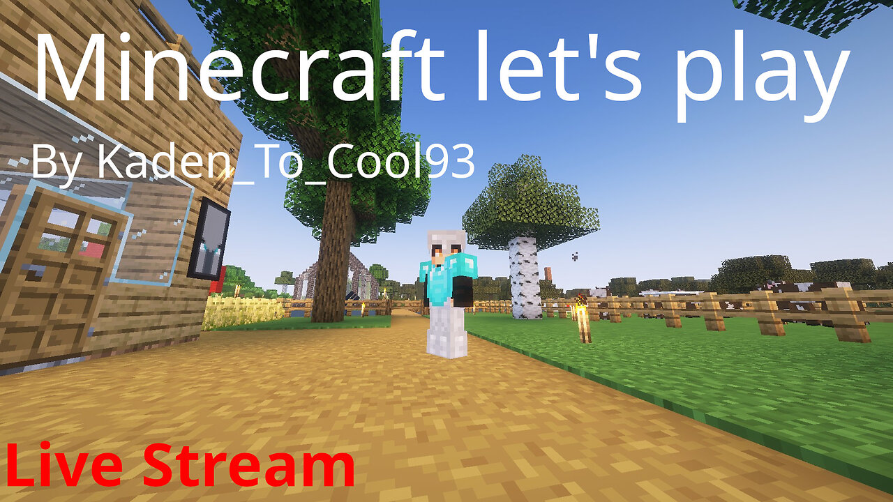 Playing minecraft let's play live.