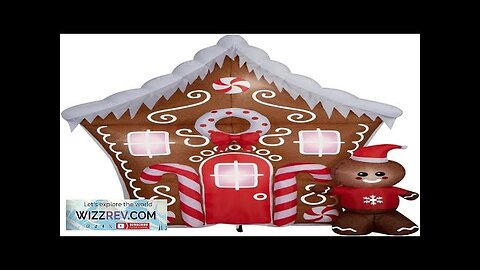 8.5 ft Gingerbread House Scene Christmas Air Inflatables Outdoor Decoration Review