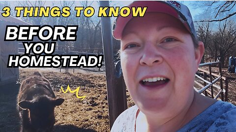 3 Things I Wish I Knew Before Starting My Homestead | Response to @Homesteadyshow