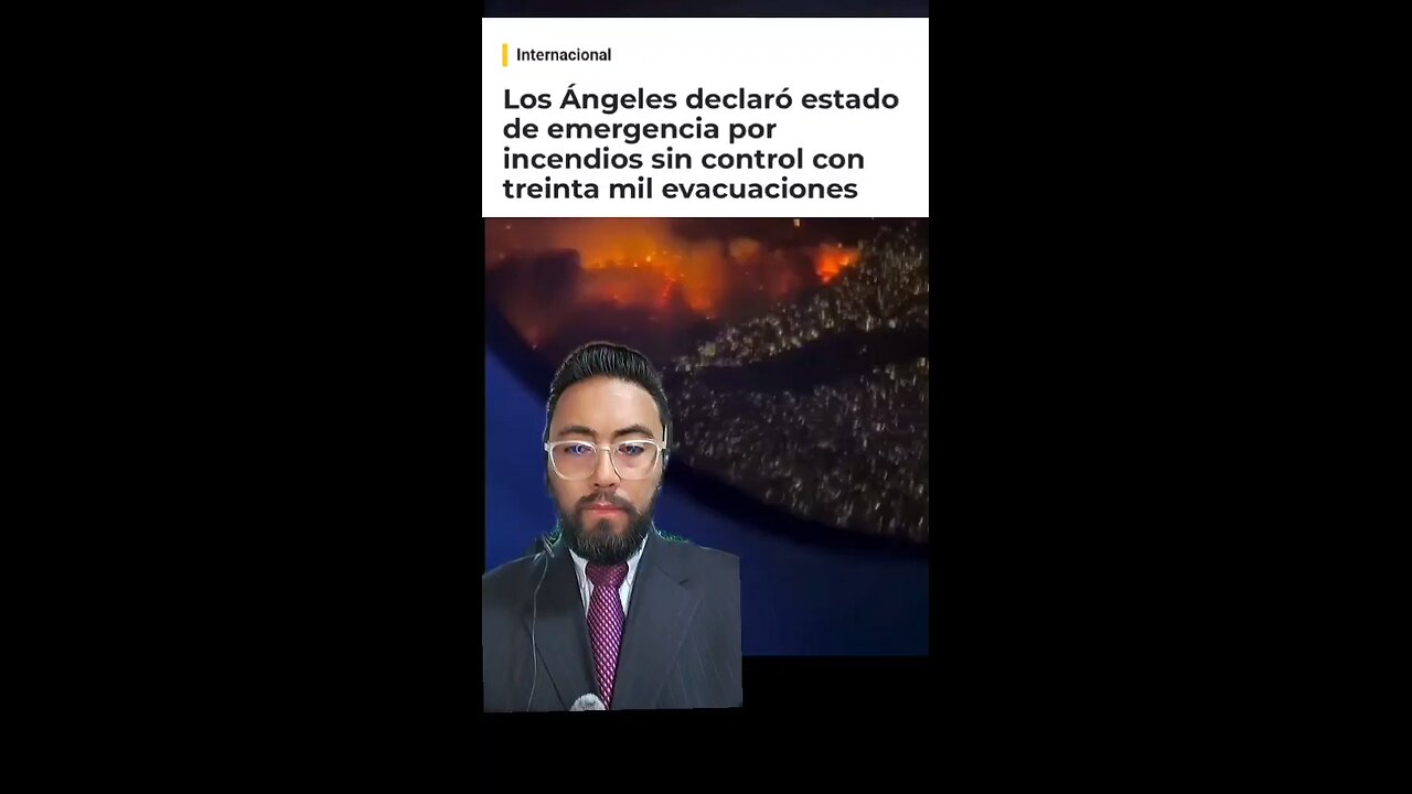 Los Ángeles declaró estado de emergencia por incendios sin control con treinta mil evacuaciones