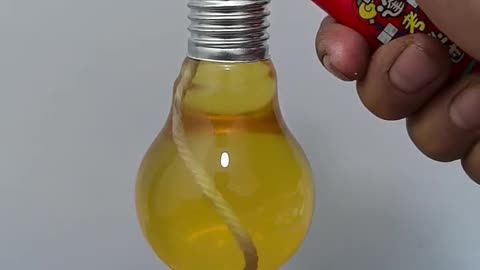 See how he made the light from old bulb