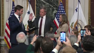 Vice President JD Vance Swears In Secretary of the Army