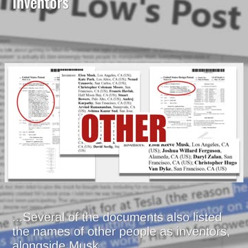 Fact Check: Elon Musk's Name IS Listed On Patents Along With Other Inventors