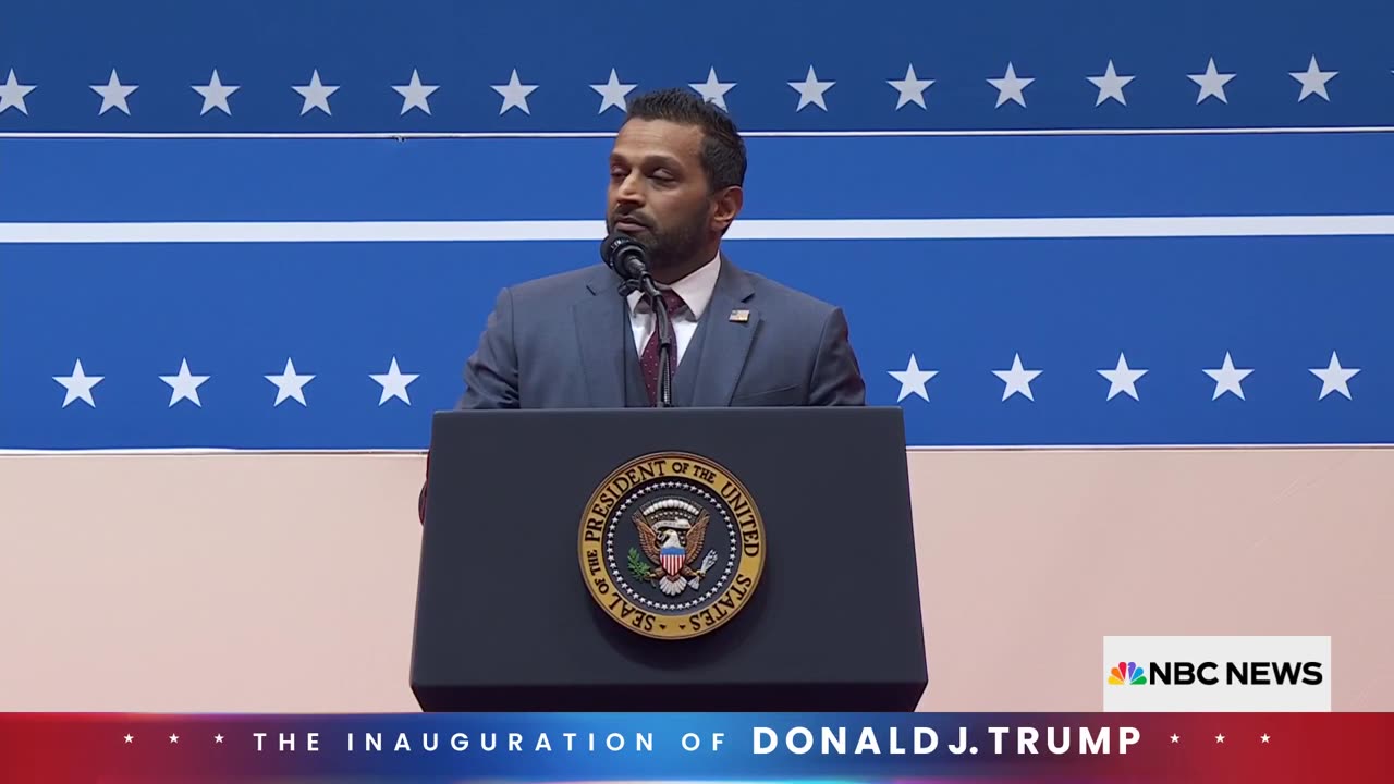 Kash Patel says Trump will help promote 'the American dream'!!!