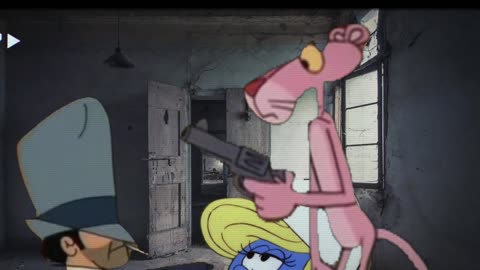 Clip from Cartoon Gangster. The Life of The Pink Panther.