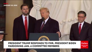 BREAKING NEWS: Trump Responds To Biden Pardons Of Jan 6 Committee Members, Attacks Pelosi