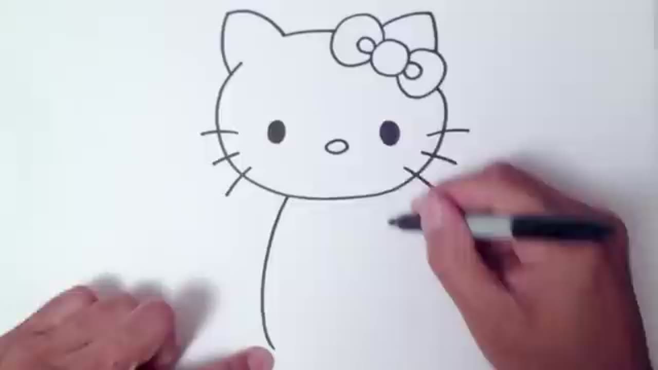 How to Draw Hello Kitty Step by Step Video