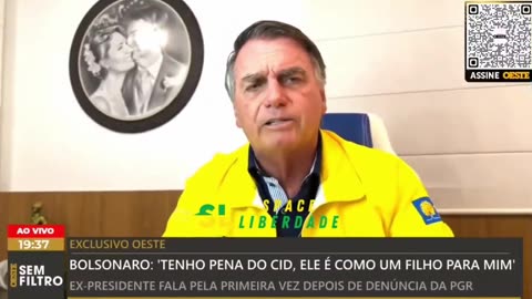 Bolsonaro diz que Cid é um filho pra ele e que quer ver a delação completa, não com recortes