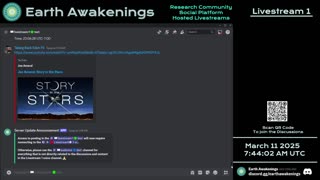 Earth Awakenings - Livestream 1 - #3030 - Live on Rumble/Youtube/X-Twitter/Twitch