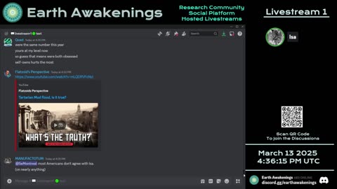 Earth Awakenings - Livestream 1 - #3033 - Live on Rumble/Youtube/X-Twitter/Twitch