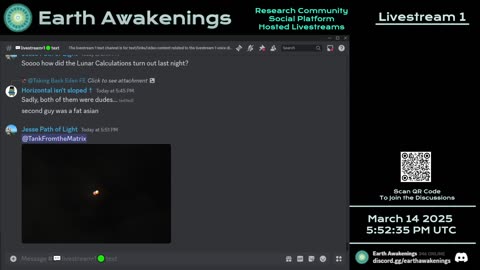 Earth Awakenings - Livestream 1 - #3040 - Live on Rumble/Youtube/X-Twitter/Twitch