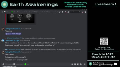 Earth Awakenings - Livestream 1 - #3040 - Live on Rumble/Youtube/X-Twitter/Twitch