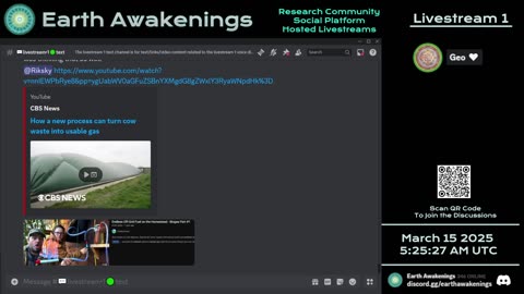 Earth Awakenings - Livestream 1 - #3040 - Live on Rumble/Youtube/X-Twitter/Twitch