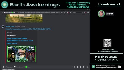 Earth Awakenings - Livestream 1 - #3040 - Live on Rumble/Youtube/X-Twitter/Twitch