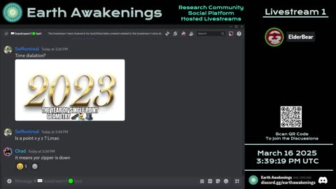 Earth Awakenings - Livestream 1 - #3044 - Live on Rumble/Youtube/X-Twitter/Twitch