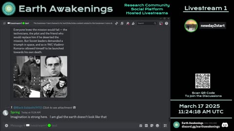 Earth Awakenings - Livestream 1 - #3046 - Live on Rumble/Youtube/X-Twitter/Twitch