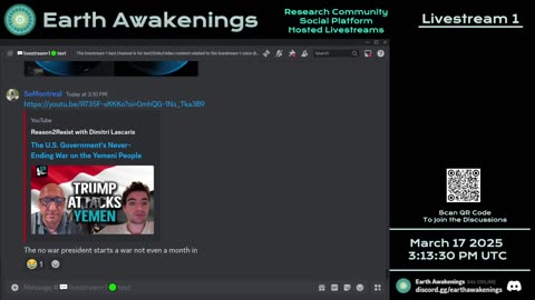 Earth Awakenings - Livestream 1 - #3046 - Live on Rumble/Youtube/X-Twitter/Twitch