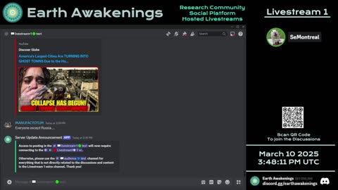 Earth Awakenings - Livestream 1 - #3030 - Live on Rumble/Youtube/X-Twitter/Twitch