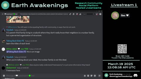 Earth Awakenings - Livestream 1 - #3048 - Live on Rumble/Youtube/X-Twitter/Twitch