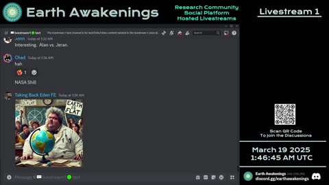 Earth Awakenings - Livestream 1 - #3048 - Live on Rumble/Youtube/X-Twitter/Twitch