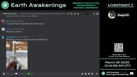 Earth Awakenings - Livestream 1 - #3048 - Live on Rumble/Youtube/X-Twitter/Twitch