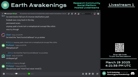 Earth Awakenings - Livestream 1 - #3048 - Live on Rumble/Youtube/X-Twitter/Twitch