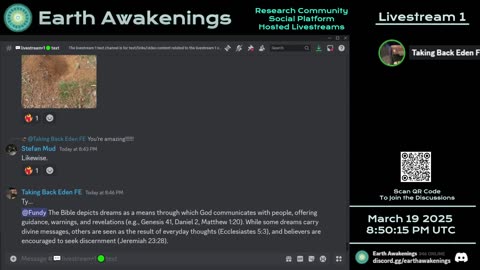 Earth Awakenings - Livestream 1 - #3048 - Live on Rumble/Youtube/X-Twitter/Twitch